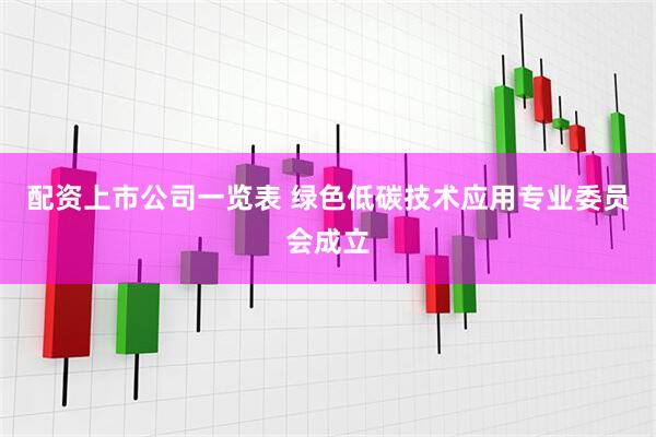 配资上市公司一览表 绿色低碳技术应用专业委员会成立